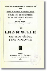 Prtada: Tables de mortalité : mouvement générale d’une population. París, 1941