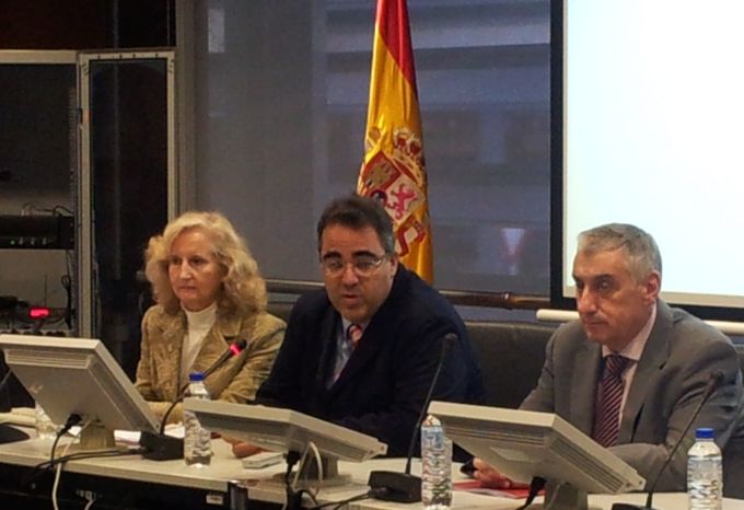 Florentina Álvarez, Gregorio Izquierdo y Alfredo Cristóbal en la presentación del proyecto