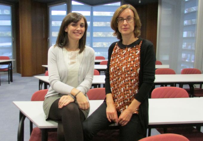 Marina Pérez (izquierda) y María Ramos, responsables de las estadísticas laborales sobre discapacidad 