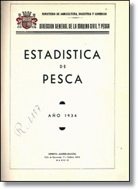 Portada: Estadística de pesca: año 1934